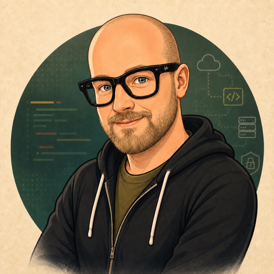 Stylised portrait of Ruairidh Hastie